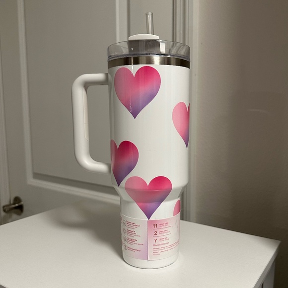 Target x Stanley White Valentine's Day Tumbler - 40 oz - NEW - Picture 2 of 6